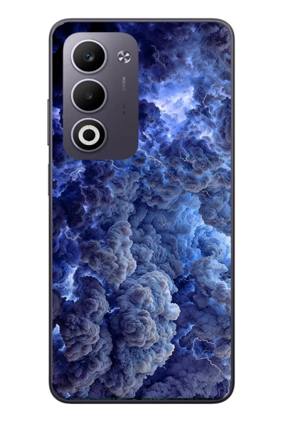 Le Balvo Oppo A5 4G Uyumlu Mor Bulutlar Baskılı Silikon Kılıf ürün görseli 1