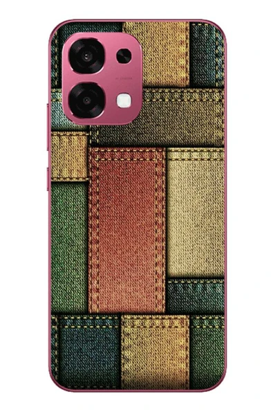 Le Balvo Oppo A6 PRO Uyumlu Kot Cepleri Baskılı Silikon Kılıf ürün görseli 1