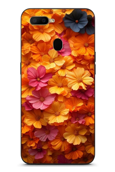 Le Balvo Oppo A5S Uyumlu Sarı Pembe Çiçekler Baskılı Silikon Kılıf ürün görseli 1