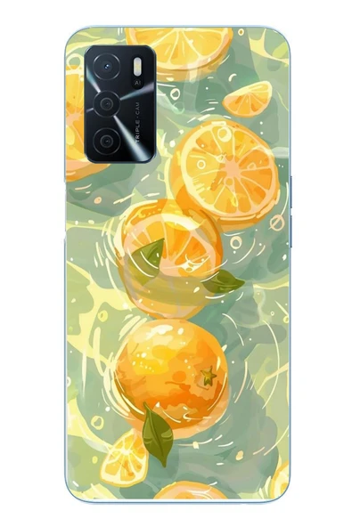Le Balvo Oppo A16 Uyumlu Limonlar Pastel Baskılı Silikon Kılıf ürün görseli 1