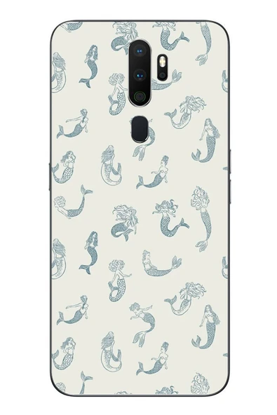 Le Balvo Oppo A5 2020 Uyumlu Deniz Kızları Baskılı Silikon Kılıf ürün görseli 1