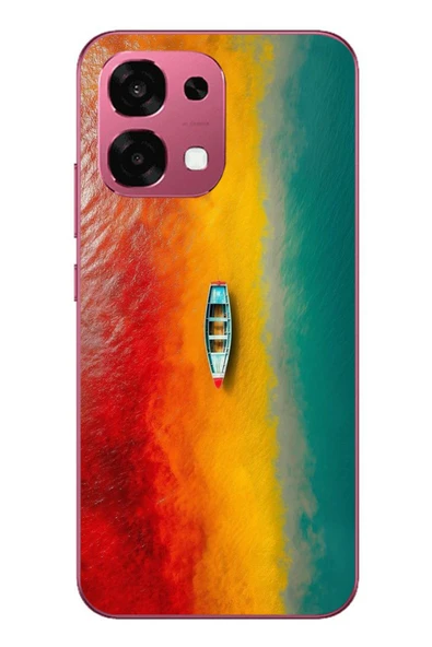 Le Balvo Oppo A6 PRO Uyumlu Rengarenk Tekne Baskılı Silikon Kılıf ürün görseli 1