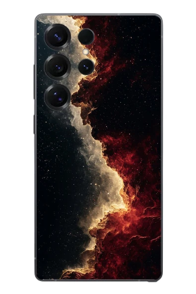 Le Balvo Samsung Galaxy S25 Ultra Uyumlu Uzay Boşluğu Baskılı Silikon Kılıf ürün görseli 1