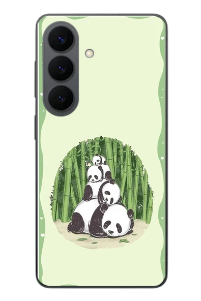 Le Balvo Samsung Galaxy S26 Uyumlu Panda Ailesi Baskılı Silikon Kılıf ürün görseli 1
