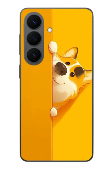 Le Balvo Samsung Galaxy S26 Uyumlu Sarı Köpek Baskılı Silikon Kılıf ürün görseli 1