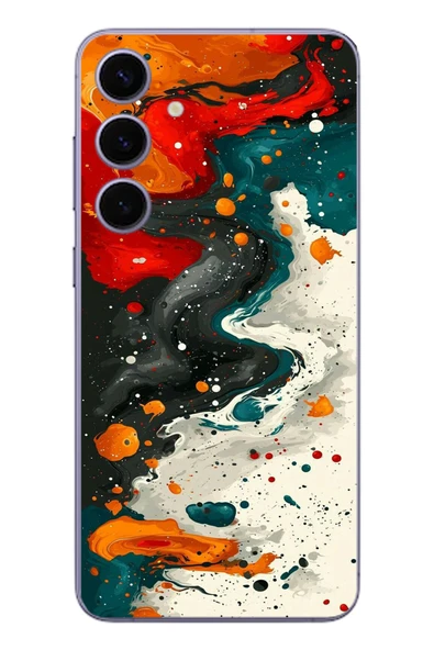 Le Balvo Samsung Galaxy S24 Plus Uyumlu Boya Karışımı Baskılı Silikon Kılıf ürün görseli 1