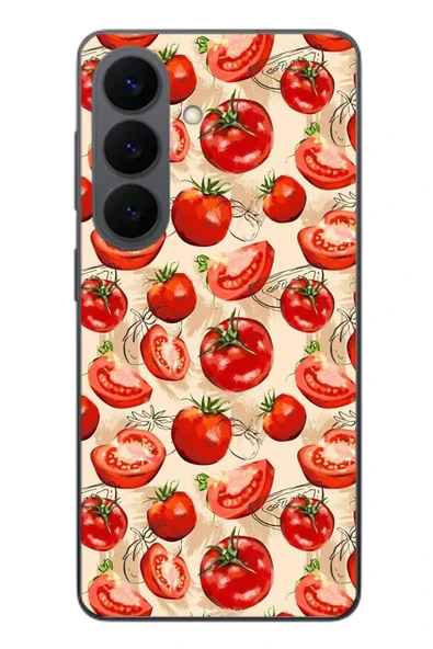 Le Balvo Samsung Galaxy S26 Uyumlu Domatesler Baskılı Silikon Kılıf ürün görseli 1