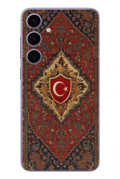 Le Balvo Samsung Galaxy S24 Plus Uyumlu Türkiye Bayraklı Halı Baskılı Silikon Kılıf ürün görseli 1