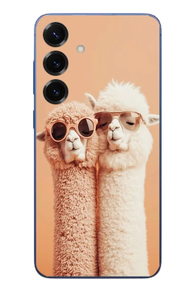 Le Balvo Samsung Galaxy S25 Plus Uyumlu Sevgili Lamalar Baskılı Silikon Kılıf ürün görseli 1