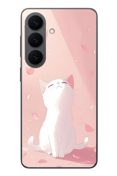Le Balvo Samsung Galaxy S26 Uyumlu Minnoş Kedi Baskılı Silikon Kılıf ürün görseli 1