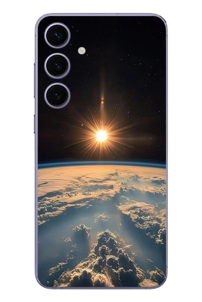 Le Balvo Samsung Galaxy S24 Plus Uyumlu Uzay Günbatımı Baskılı Silikon Kılıf ürün görseli 1