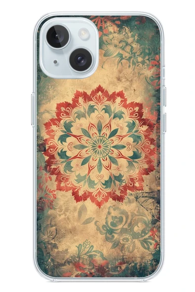 Le Balvo İphone 15 Uyumlu Ebru Çizgisel Baskılı Silikon Kılıf ürün görseli 1