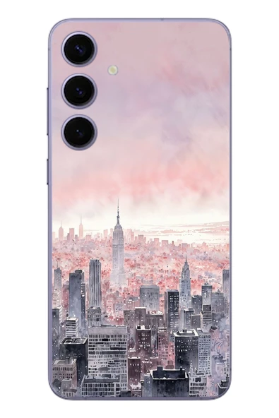 Le Balvo Samsung Galaxy S24 Plus Uyumlu Gökdelenler Baskılı Silikon Kılıf ürün görseli 1