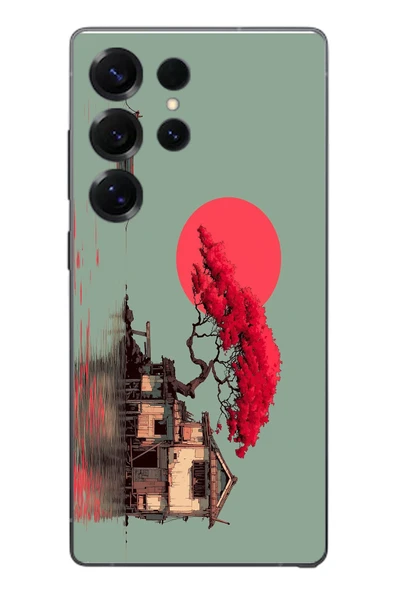 Le Balvo Samsung Galaxy S25 Ultra Uyumlu Sahil Evi Baskılı Silikon Kılıf ürün görseli 1