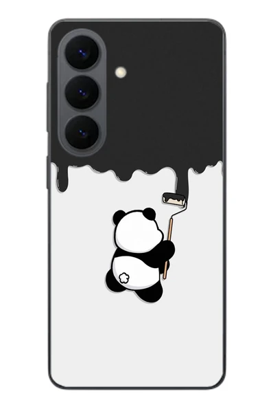 Le Balvo Samsung Galaxy S26 Uyumlu Boyacı Panda Baskılı Silikon Kılıf ürün görseli 1