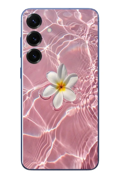 Le Balvo Samsung Galaxy S25 Plus Uyumlu Dalgalı Papatya Baskılı Silikon Kılıf ürün görseli 1