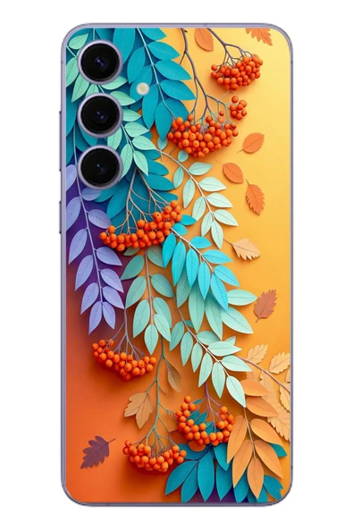 Le Balvo Samsung Galaxy S24 Plus Uyumlu Pastoral Çicekler Baskılı Silikon Kılıf ürün görseli 1