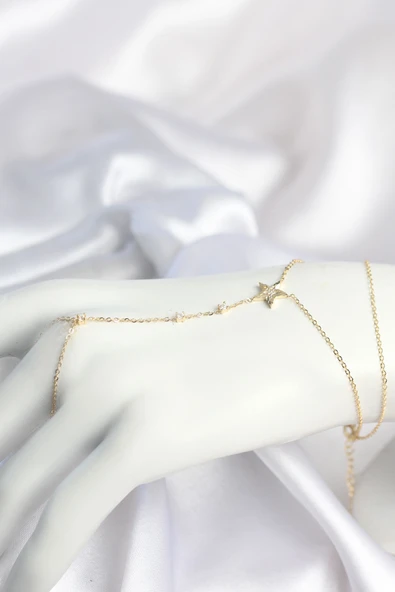Gold Renk Yıldız Model Pirinç Kadın Şahmeran TJ-SN801 ürün görseli 1