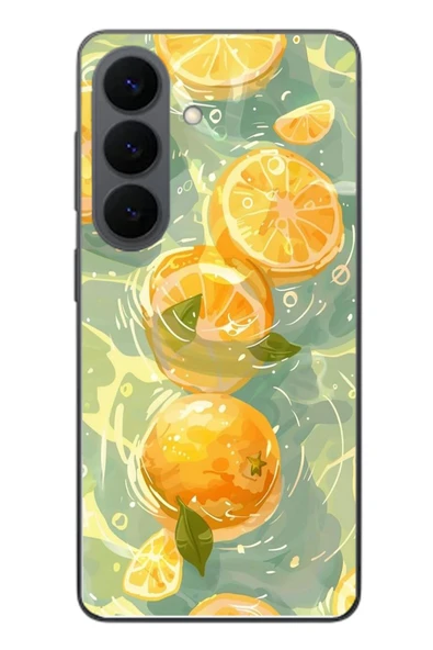 Le Balvo Samsung Galaxy S26 Uyumlu Limonlar Pastel Baskılı Silikon Kılıf ürün görseli 1