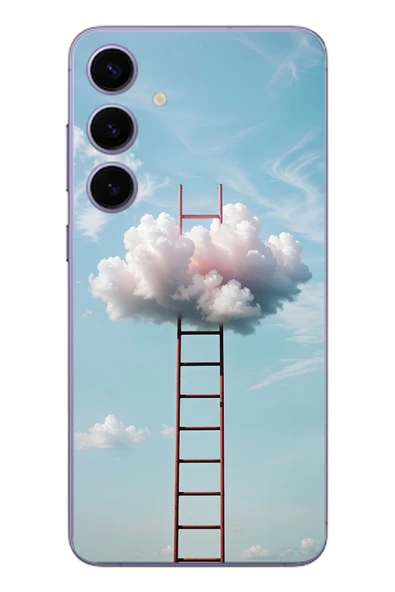 Le Balvo Samsung Galaxy S24 Plus Uyumlu Buluta Çıkan Merdiven Baskılı Silikon Kılıf ürün görseli 1