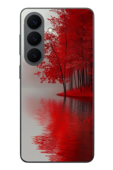 Le Balvo Samsung Galaxy S26 Uyumlu Sonbahar Gölü Baskılı Silikon Kılıf ürün görseli 1