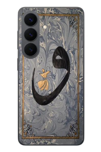 Le Balvo Samsung Galaxy S26 Uyumlu Vav Harfi Gri Baskılı Silikon Kılıf ürün görseli 1