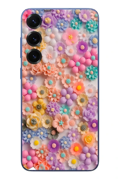 Le Balvo Samsung Galaxy S25 Plus Uyumlu Çiçek Bükleleri Baskılı Silikon Kılıf ürün görseli 1