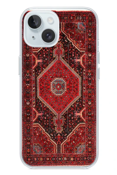 Le Balvo İphone 15 Uyumlu Anadolu Halısı Baskılı Silikon Kılıf ürün görseli 1