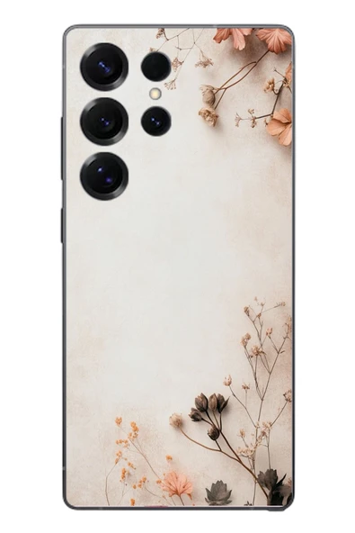 Le Balvo Samsung Galaxy S25 Ultra Uyumlu Kuru Dallar Baskılı Silikon Kılıf ürün görseli 1