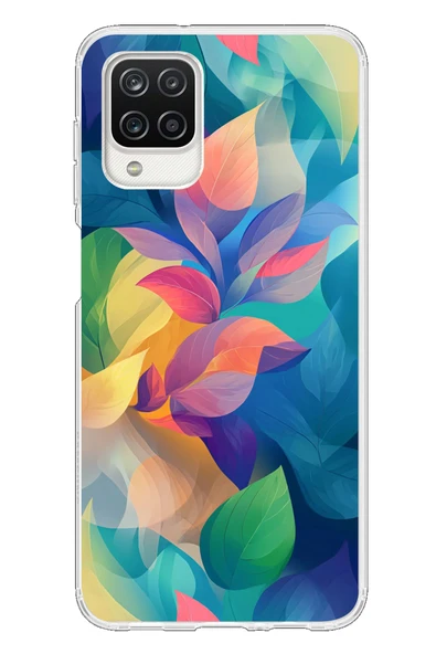 Le Balvo Samsung Galaxy A12 Uyumlu Yumuşak Dalgalı Baskılı Silikon Kılıf ürün görseli 1