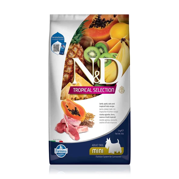 N&D Az Tahıllı Kuzu Etli Tropik Meyveli Yavru Köpek Maması 5 Kg ürün görseli 1