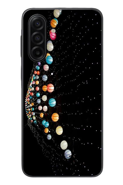 Le Balvo Samsung Galaxy A17 Uyumlu Gezegenlerin Dansı Baskılı Silikon Kılıf ürün görseli 1