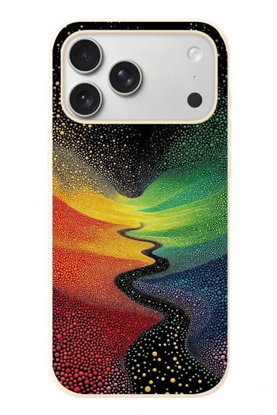 Le Balvo İphone 17 Pro Max Uyumlu Renkli Yollar Baskılı Silikon Kılıf ürün görseli 1