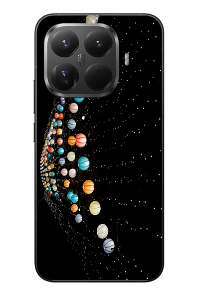Le Balvo Xiaomi Mi 15T Pro Uyumlu Gezegenlerin Dansı Baskılı Silikon Kılıf ürün görseli 1