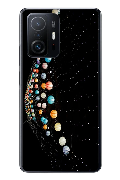 Le Balvo Xiaomi Mi 11 T-11 T Pro Uyumlu Gezegenlerin Dansı Baskılı Silikon Kılıf ürün görseli 1
