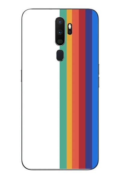 Le Balvo Oppo A5 2020 Uyumlu Gökkuşağı Baskılı Silikon Kılıf ürün görseli 1