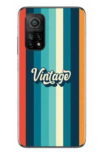 Le Balvo Xiaomi Mi 10 T Uyumlu Vintage Baskılı Silikon Kılıf ürün görseli 1