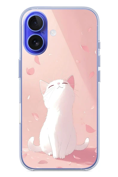 Le Balvo İphone 16 Uyumlu Minnoş Kedi Baskılı Silikon Kılıf ürün görseli 1