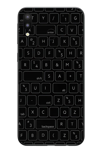 Le Balvo Samsung Galaxy M20 Uyumlu Klavye Tuşları Baskılı Silikon Kılıf ürün görseli 1