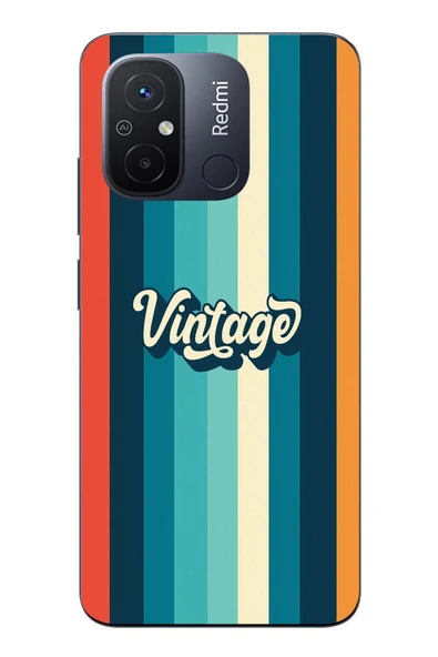 Le Balvo Redmi 12C Uyumlu Vintage Baskılı Silikon Kılıf ürün görseli 1