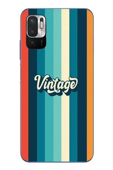 Le Balvo Redmi Note 10 5G Uyumlu Vintage Baskılı Silikon Kılıf ürün görseli 1