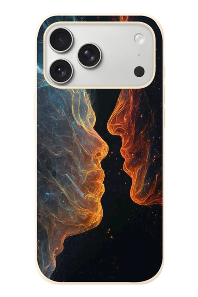 Le Balvo İphone 17 Pro Max Uyumlu Kavuşan Çizgiler Baskılı Silikon Kılıf ürün görseli 1