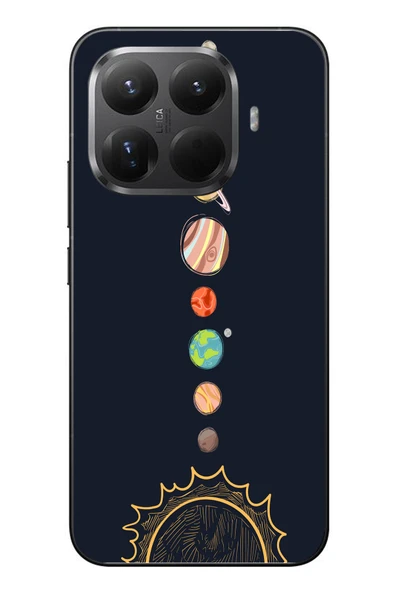 Le Balvo Xiaomi Mi 15T Pro Uyumlu Gezegenler Baskılı Silikon Kılıf ürün görseli 1