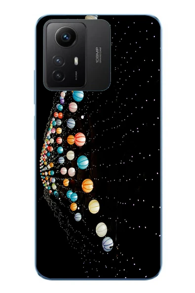 Le Balvo Redmi Note 12S Uyumlu Gezegenlerin Dansı Baskılı Silikon Kılıf ürün görseli 1