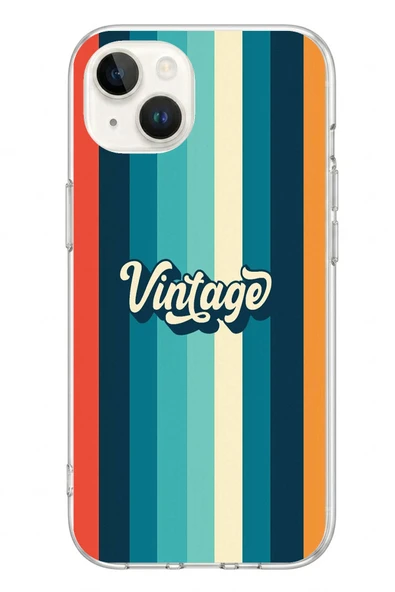 Le Balvo İphone 13/14 Uyumlu Vintage Baskılı Silikon Kılıf ürün görseli 1