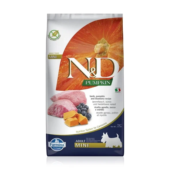 N&D Tahılsız Kuzu Etli Yaban Mersinli Yavru Köpek Maması 7 Kg ürün görseli 1