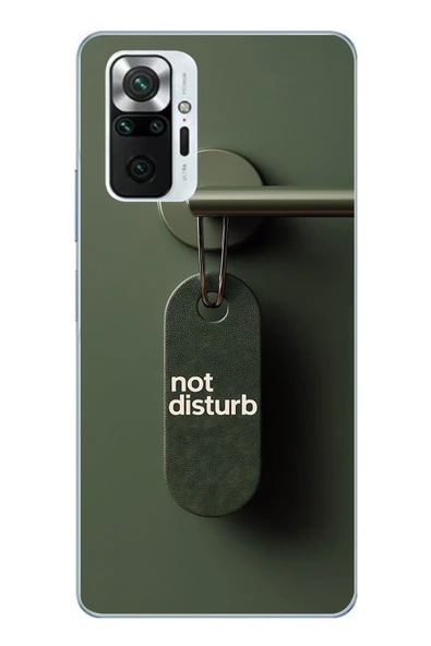 Le Balvo Redmi Note 10 Pro Uyumlu Not Disturb Baskılı Silikon Kılıf ürün görseli 1