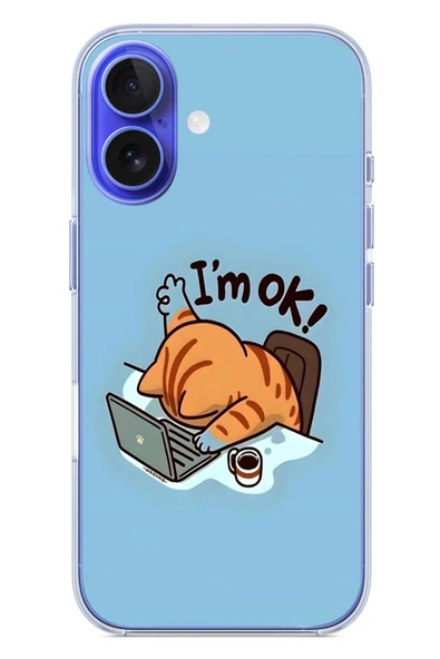 Le Balvo İphone 16 Uyumlu l'M Ok Baskılı Silikon Kılıf ürün görseli 1