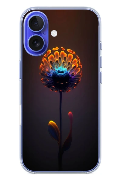 Le Balvo İphone 16 Uyumlu Büyülü Çiçek Baskılı Silikon Kılıf ürün görseli 1