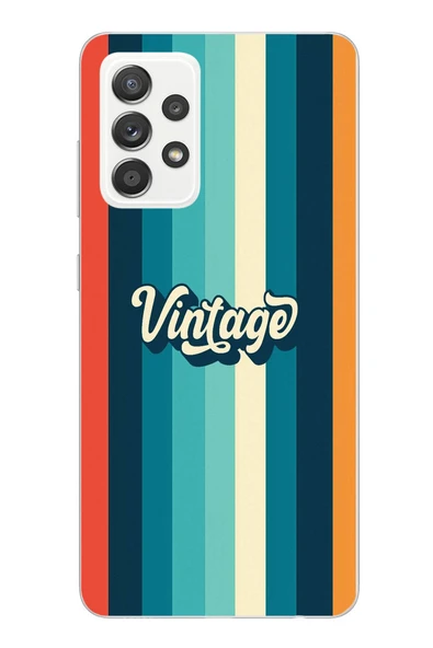 Le Balvo Samsung Galaxy A52 Uyumlu Vintage Baskılı Silikon Kılıf ürün görseli 1